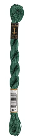 Anchor Stickgarne, 100% Baumwolle, herbstgrpn, Stärke 5, 21m, 4585000-00877