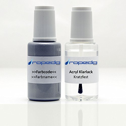 Lackstift Set für BMW A08 Silbergrau 20ml + Klarlack 20ml