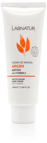Crema de Manos Argán - Antioxidante y Antiarrugas - 100 ml - Labnatur | Con Karité, Urea y Vitamina E - Mejora la Firmeza y Revitaliza la Piel - Natural y Vegana - Hecha en España