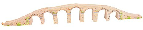 Bigjigs Rail Ribblehead Viadukt, 7-bogige Holz-Eisenbahnbrücke