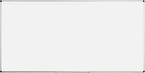 Bi-Office Magnetisches Whiteboard Maya - 240 x 120 cm - Emaillierte Premiumoberfläche, Trocken Abwischbar, Mit Alurahmen Und Stifteablage, Magnettafel, Memoboard