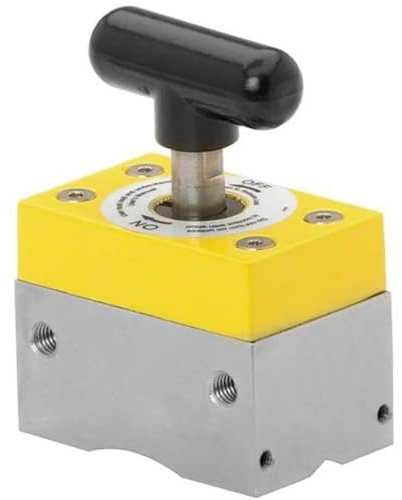 Magswitch MagSquare 165 Magnetic Welding Square Base Clamp Holder for Welding Kit, Tools, Supplies and Accessories, Magnet Switch with On/Off Capabilities, 150 lb Holding Force, black
