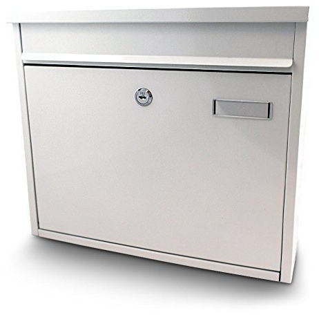 Bituxx Briefkasten Postkasten Mailbox Letterbox Wandbriefkasten Postbox Weiß