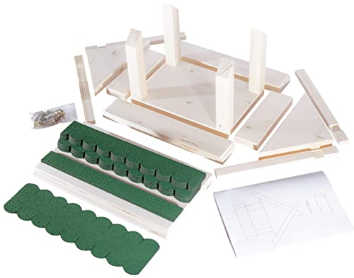 Vogelhaus Bausatz (Klein) - Grün 23.206 Manufaktur Martinshof L.:32,0cm B.:29,5cm H.:28,0cm Vogelhäuschen, Futterspender,