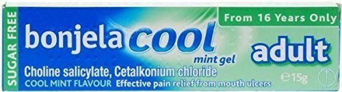 THREE PACKS of Bonjela Cool Adult Mint Gel 15g