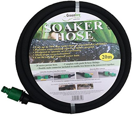 Greenkey Tuyau d'arrosage Irrigation poreux 20m