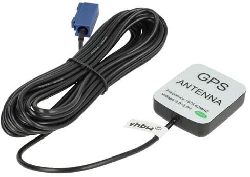 vhbw GPS Antenne für Navi | Magnetfuß, 5 m, mit Fakra-Anschluss