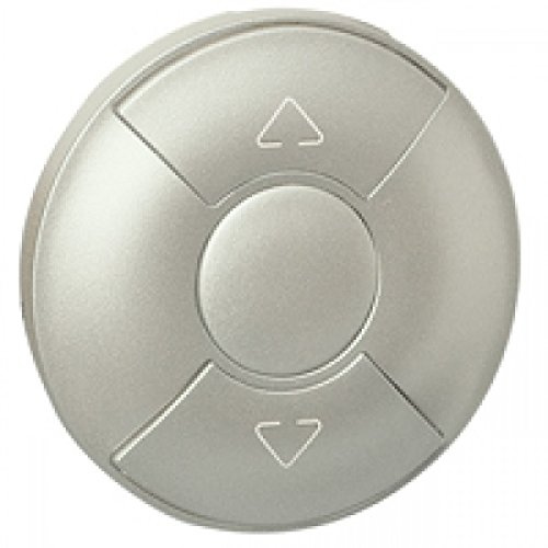 Legrand 068451 Enjoliveur Céliane pour Commande pour Volets Roulants ou Stores, Finition Titane, 1 Unité
