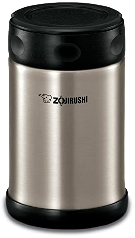 Zojirushi Steel Food Jar, 25-Ounce, Black/Stainless
