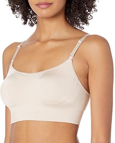 Warner's womens Easy Does It Dig-free Comfort Band With Seamless Stretch Wireless Lightly Lined Convertible Comfort Bra, Butterscotch, Large US