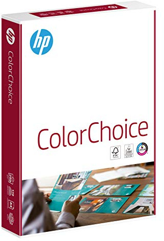 HP Color-Choice Farblaserpapier, Druckerpapier CHP756 – 250 g, DIN-A4, 250 Blatt, extraglatt, hochweiß – Für brillante Farben
