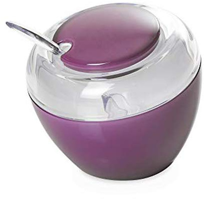Omada Design azucarero con cuchara incluida fabricado en acrílico ideal para contacto con alimentos, cómodo y colorido, Línea Movida