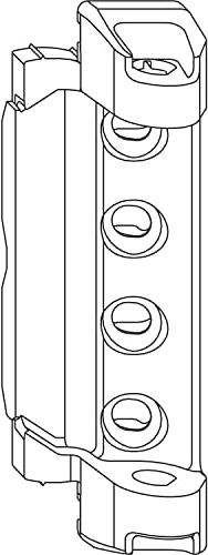 MACO Multi Scherenlager DT130 universal, Fensterbeschlag für Holzfenster, Falzluft 4mm, Überschlag 15mm, Tragkraft 130kg, Stahl verzinkt silber