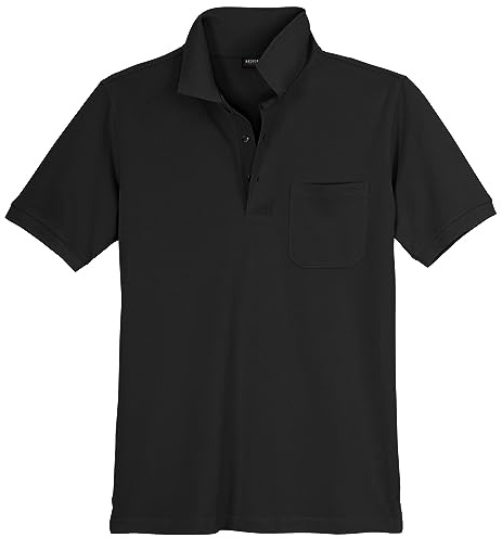 Redfield Poloshirt Piqué Übergröße schwarz Ralph