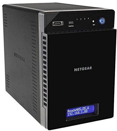 NETGEAR RN31441D-100EUS ReadyNAS Storage Desktop 4 Slot con 4 Dischi da 1 TB, Serie 300, Nero/Antracite