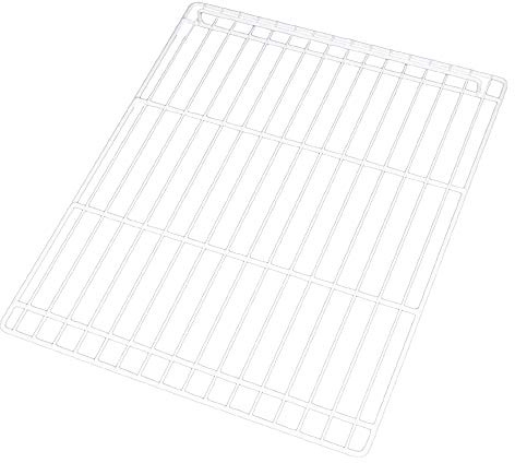Polar Replacement Refrigerator Shelf AB411 Steel 7x530x640 mm, White | Restores commercial catering fridge capacity, providing heavy-duty support for commercial food service setups.