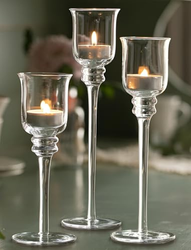 3ER GLASS HEADER HOLDER LIGHT HOLDER CANDLE HOLDER CANDLES STANDS WINDLIGHT WINDLIGHTS WINDLIGHTS DEKO