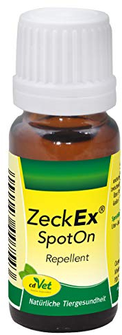 cdVet ZeckEx SpotOn 10ml - Duftöl mit Bio-Ölen mit langanhaltenden, maskierenden Eigenschaften gegen Lästlinge wie Zecken