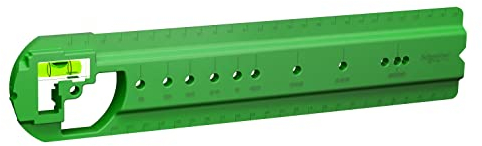 Schneider Electric IMT35043 Multifix Air, gabarit de marquage et niveau à bulle, Vert