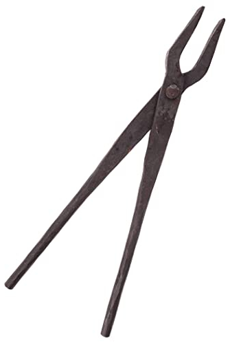 Pinza da fabbro, pinza piatta piccola di circa 30 cm, realizzata a mano in acciaio