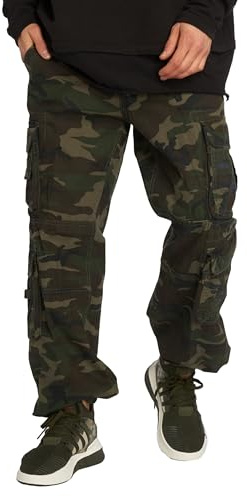 Brandit Pure Vintage Pants, Farbe: Woodland, Größe: S