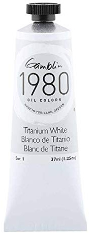Gamblin 1980 - Oelfarbe - Titanweiss - 37 ml