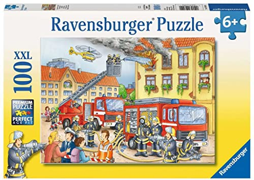 Ravensburger Kinderpuzzle - 10822 Unsere Feuerwehr - Puzzle für Kinder ab 6 Jahren, mit 100 Teilen im XXL-Format