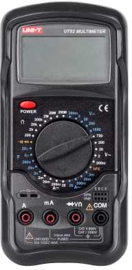 UNI-T UT52 Digital-Multimeter Widerstand Messung schwarz