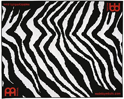 Meinl Cymbals Drum Rug Schlagzeugteppich 1,60 x 2 Meter für Standard Setups - rutschfester Boden, dicht gewebter Stoff – Drumset Zubehör, Zebra (MDR-ZB)