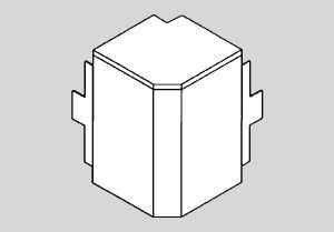GGK – Extern vinkel för elektrisk ledning PVC 40 x 60 mm