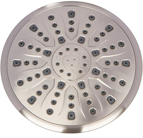 Rain Shower Head Brushed Nickel - 9 Inch Large Overhead Rainfall Showerhead With High Flow Big Waterfall & Luxury Rainshower Heads, 2.5 GPM - Brushed Nickel