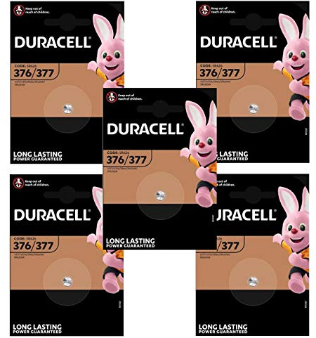 5 x Duracell 377 1.5v Silver Oxide Watch Battery Batteries SR626SW AG4 626 D377