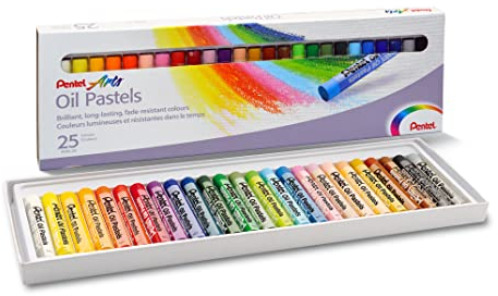 Pentel PHN Pastelli ad Olio, Confezione da 25 Pezzi