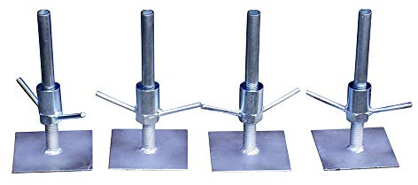 Scaffold Tower Adjustable Base Plates (Set of 4)