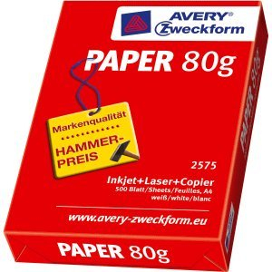 AVERY Zweckform 300 x Kopierpapier A4 80 g/qm 500 Blatt weiß