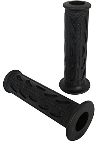 Motorbike Grips Handgrips Soft Silicone Rubber for 7/8 22mm Handlebars (Black)