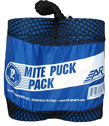 A & R Sports Tasche von Offiziellen 4 Oz Blau Milbe Junior Eishockey Pucks (12 Stück)