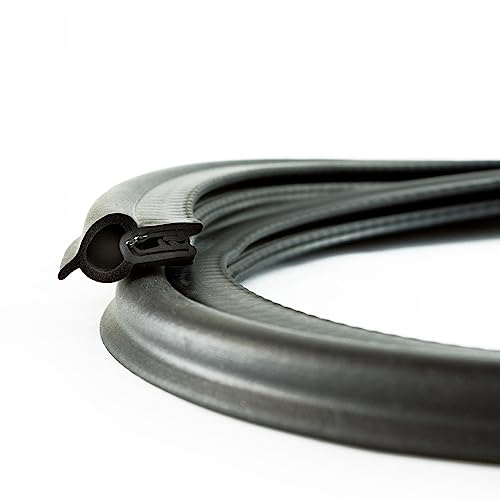 EUTRAS [5 m] KSD2011 precinto para puerta de coche - se mantiene sin pegamento - precinto de goma perfecto para puertas de coche, maletero y portón trasero - Made in EU - envío en 24 horas