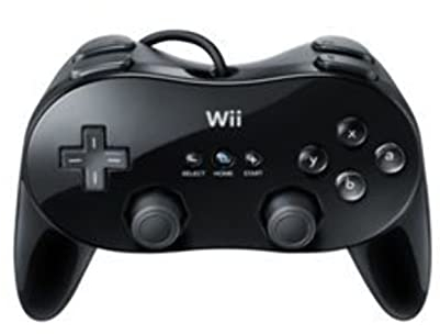 Wii MANDO CLASICO PRO NEGRO
