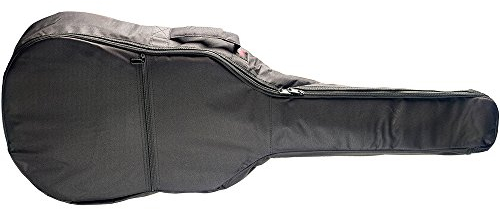 Stagg 21426 Nylontasche für 1/4 Konzertgitarre (5 mm dickes Schaumstoffpolsterung, 1x Außentasche für Zubehör, 2x Schultergurte) schwarz