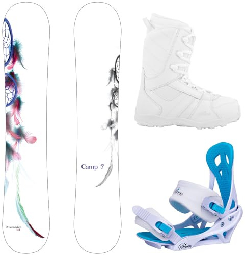 Camp Seven Dreamcatcher and Lux Women's Snowboard Package (139 cm, Boots Size 6)