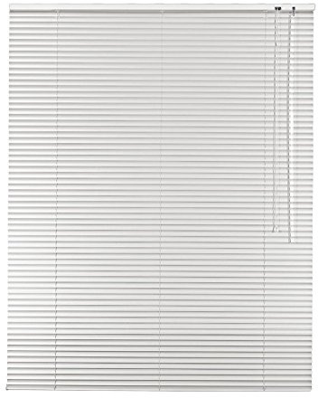 Original Easy-Shadow Aluminium Jalousie Jalousette Breite 60 x 180 cm Höhe in Farbe weiss - Bedienseite rechts - Fensterjalousie Jalousien Alu-Jalousien Alu-Jalousetten Fenster Rollo Lamellenbreite 25 mm Lamellen / Maßanfertigung