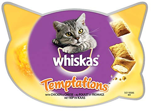 Temptationspriser för katter med 60 g kycklingsmak | [Pack med 8]