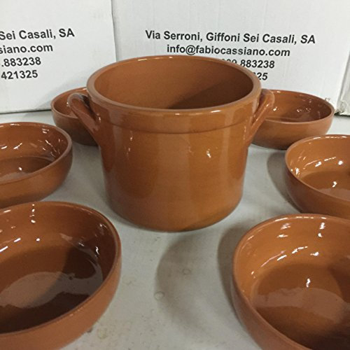 le terrecotte di cassiano fabio Set 7 Pezzi fagiolata in Ceramica