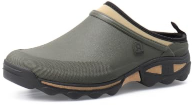 Gartenschuhe / Garten Clogs Kautschuk mit Neopren Gr. 47 khaki