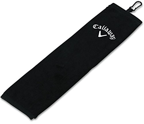 Callaway Unisex Golf trippelvikt handduk, svart, 40 x 51 cm