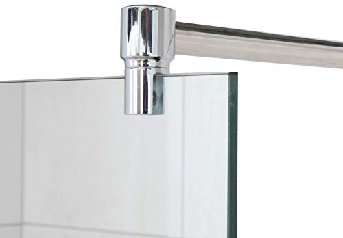 Stabilisierungsstange für Duschen, Stabilisator Duschwand, Stabilisationsstange Glas-Wand (120cm, Chrom)