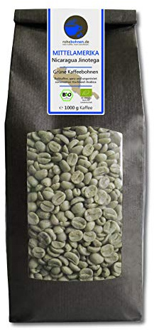 Café vert biologique - Highland Nicaragua Jinotega (grains de café vert brut 1000g) - Certifié GMP