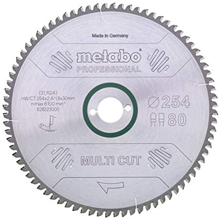 Metabo HWCT – Hoja de Sierra Circular 216 x 30, 64 FZTZ 10 grados, 628063000