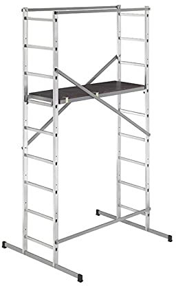 Echafaudage pour escalier intérieur et extérieur 1,7m/3,7m en Aluminium Hailo HobbyStep H4